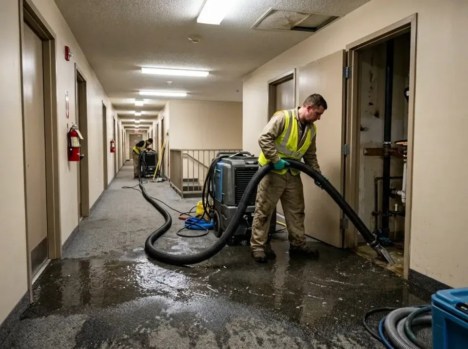 multi-unit-apartment-hallway-f-005 — frequently asked questions, Emergency Burst Pipe Water Extraction & Removal in Bushland…